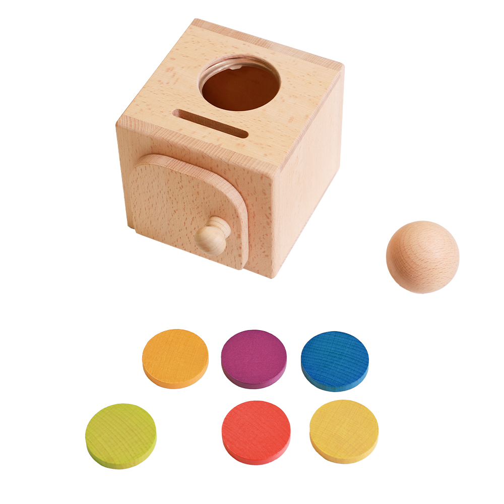 2-In-1 Wooden Object Permanence Box