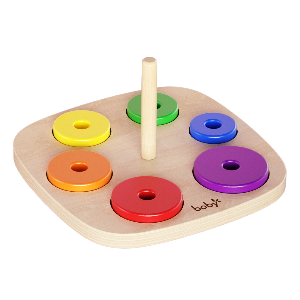 Wooden Colorful Stacker