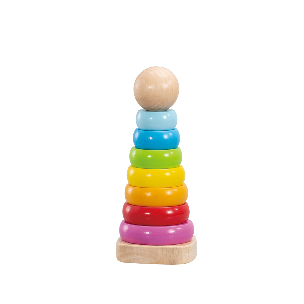 Small Rainbow Tower Wooden Rainbow Stacker