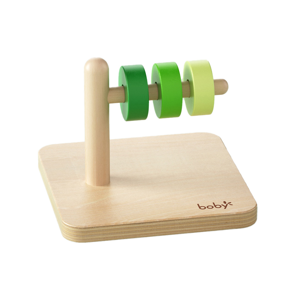 Discs on Horizontal Dowel