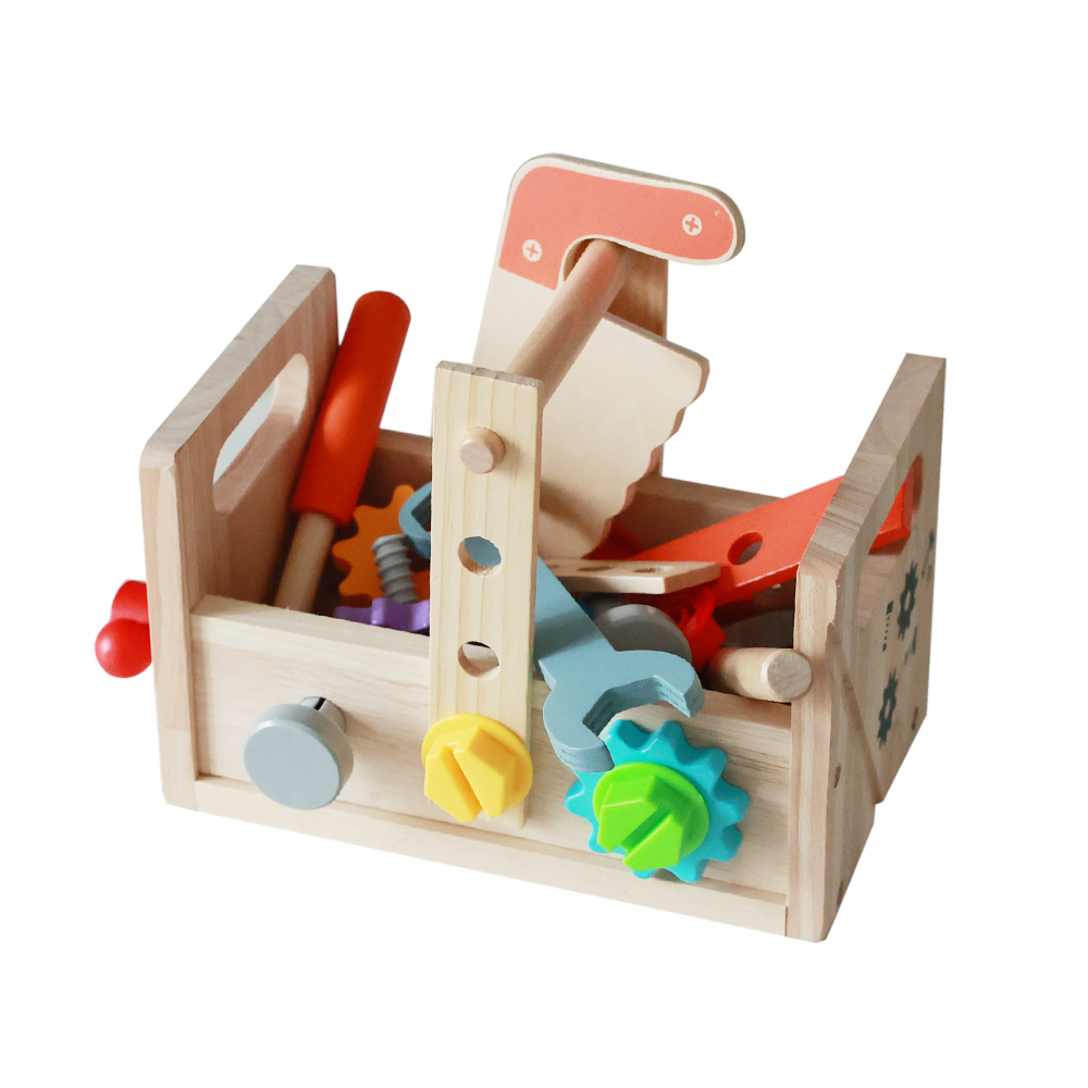 Wooden Pretend Play Tool Box Set