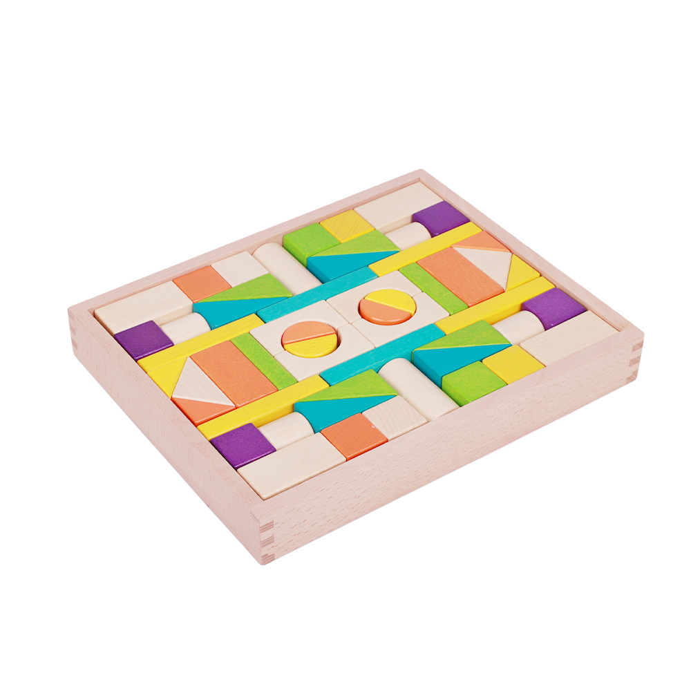 Wooden Building Blocks‑45Pcs