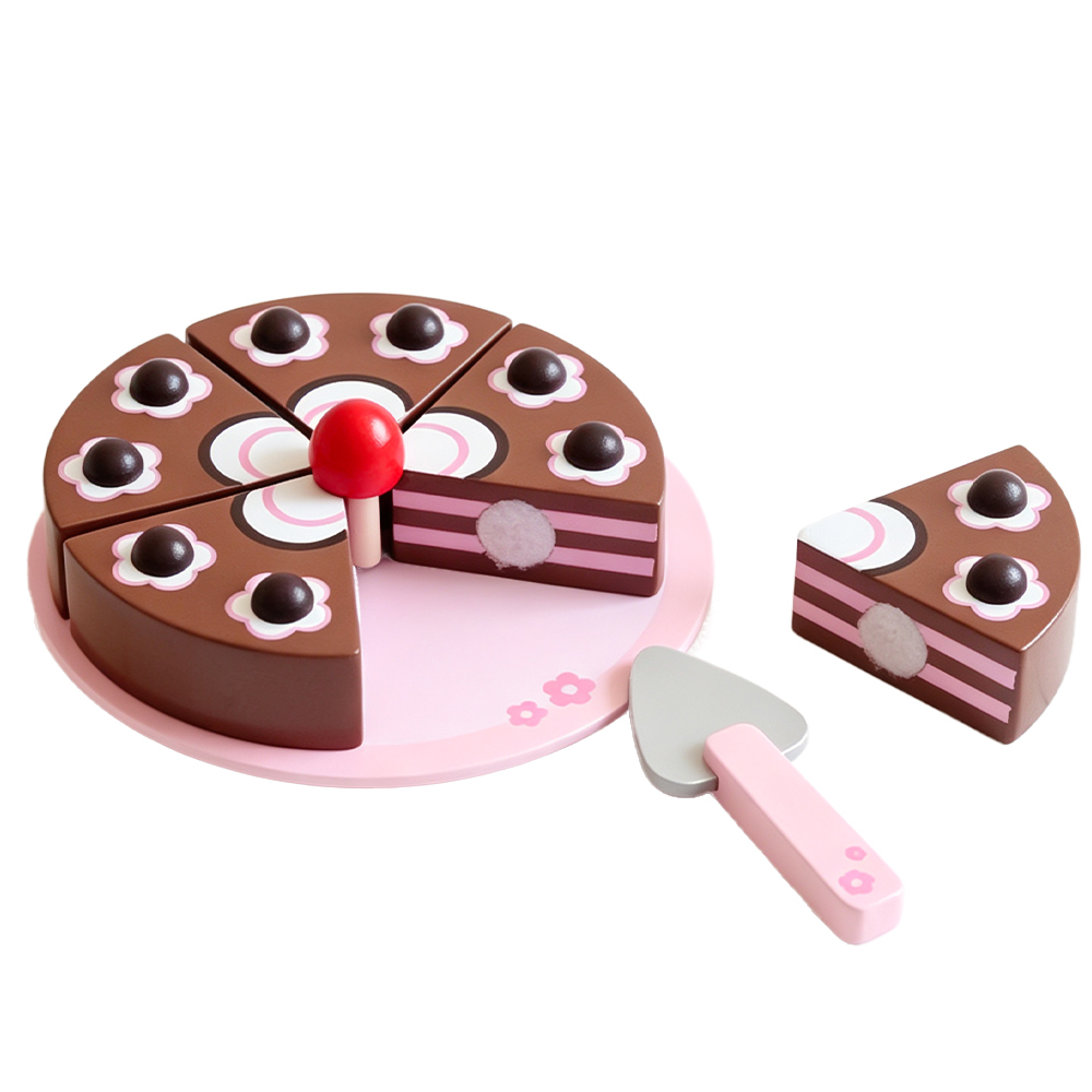 Wooden Chocolate Cutting Cake