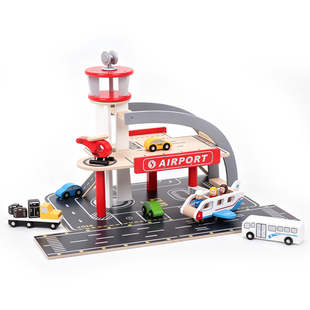 Wooden Airport Play Set