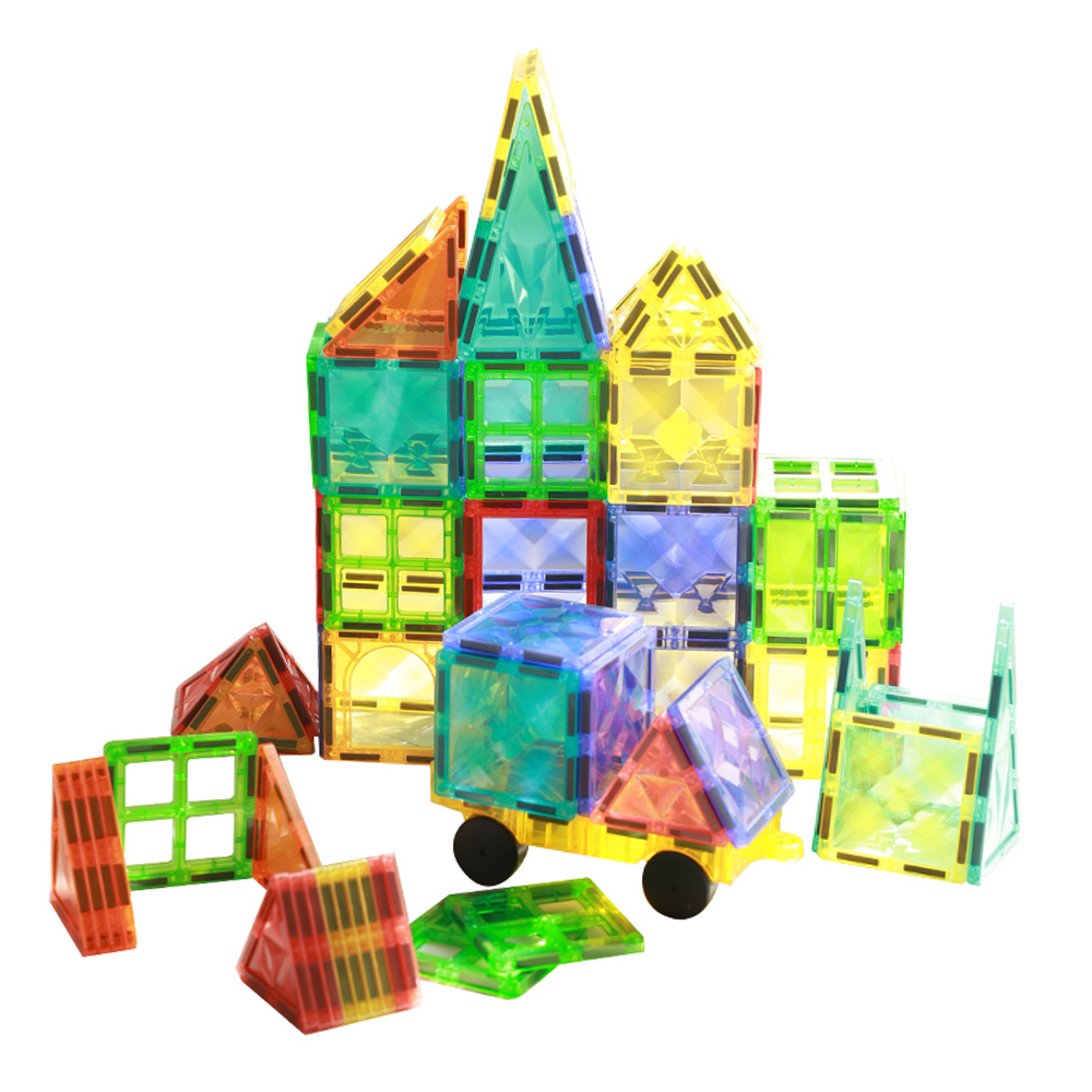 Color Window Magnetic Tiles Building Blocks For Kids